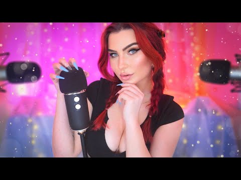 ASMR Guided Meditation for Deep Sleep😴 - Breathe With me, Ear Massage & Mic Scratching