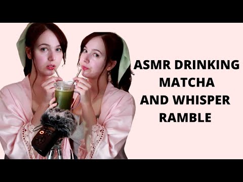 Drinking Sounds With Whisper Ramble [ASMR] Refreshing Summer Series