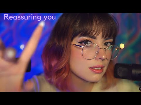 ASMR comforting you - ear to ear personal attention, hand movements & rain sounds