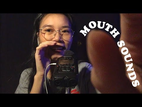ASMR Mouth Sounds and Hand Movements/Brushing No Talking