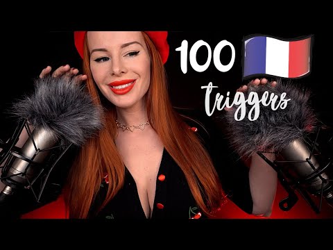 ASMR ❤️ 100 French Trigger Words 🇫🇷🥐🍷 Learning FRENCH ASMR STYLE 👌