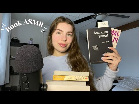 ASMR book review without talking (hand movements, tapping, book sounds)