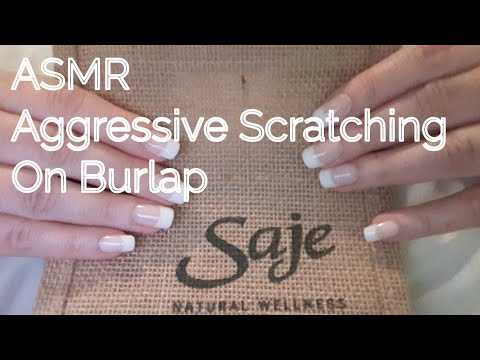 ASMR Aggressive Scratching On Burlap (Lo-fi)