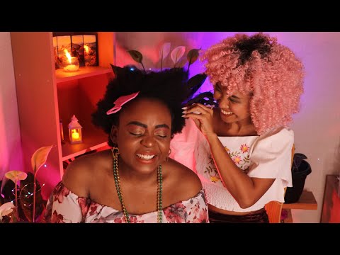 My Kenyan friend flew all the way to Philippines for a Relaxing Hair Play ASMR✈💘