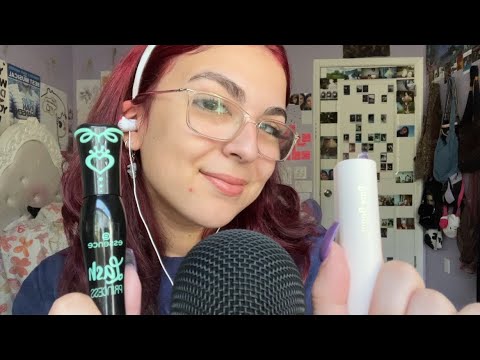 ASMR | small makeup haul! (tapping, mouth sounds)