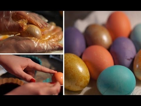Binaural ASMR. Coloring Easter Eggs
