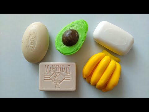 DRY and SOFT Soap carving ASMR \Relaxing sounds \No talking