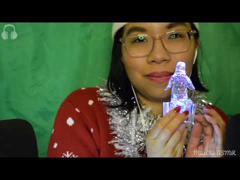 ASMR: 1 Minute FAST TAPPING On a Light-up Penguin! (+ Whispering) 🐧[Binaural]