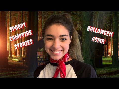 HALLOWEEN ASMR | SCARY CAMPFIRE STORIES (Camp Counselor With a Secret)