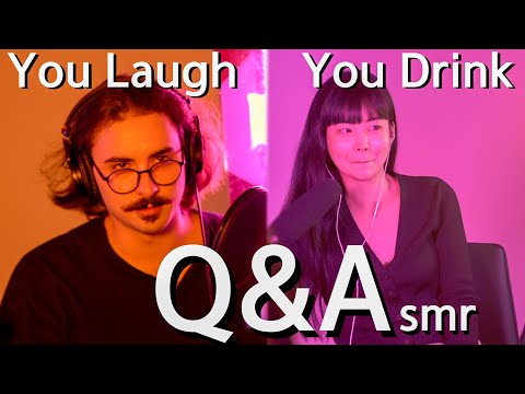 ASMR | 밸런스 게임 Q&A  옵션 : 웃으면 마시기 | You Laugh You Drink