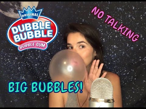 ASMR Dubble Bubble No Talking *gum-chewing* *bubble blowing*