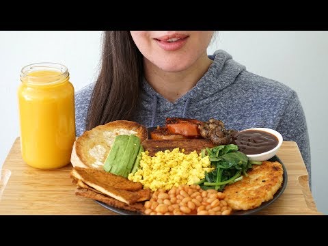 ASMR Eating Sounds: Vegan Big Breakfast (No Talking)