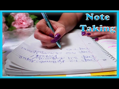 ASMR: Note Taking | Writing | Highlighting | Page Turning
