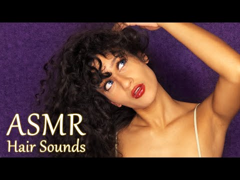 ASMR self pampering scalp massage, beautiful lush curly hair | Fall asleep to hair sounds