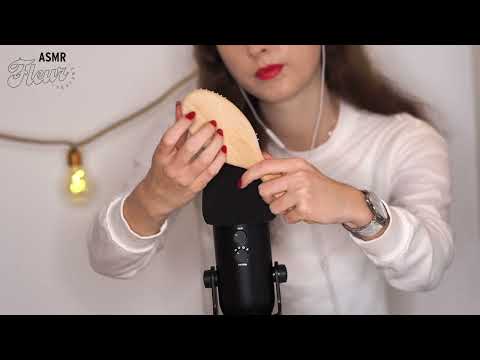 ASMR TAPPING on wooden brush 🌸✨