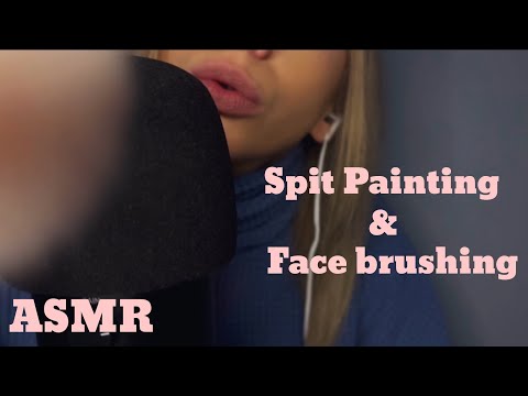 ASMR•Spit Painting•Face Brushing