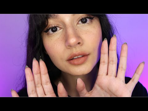 ASMR Helping You Sleep (Mouth Sounds, Finger Fluttering, Camera Tapping, Tongue Clicking)
