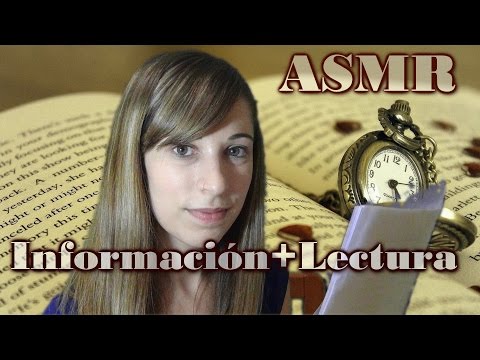 ASMR información + Lectura susurrada /voz baja español