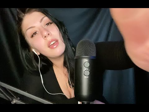 ASMR TO HELP YOU RELAX (affirmations, finger fluttering, mouth sounds, plucking, inaudible whisper)