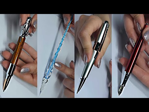 Testing Luxury Pens 🖋️ ASMR 🖋️ Whisper • Tapping • Writing Sounds