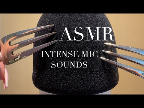 ASMR Super Intense Mic Sounds, Deep Ear Attention (no talking)