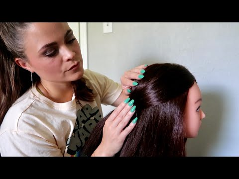 ASMR | The Girl in Class Braids Your Hair | Hair Play, Hair Brushing & Scalp Massage