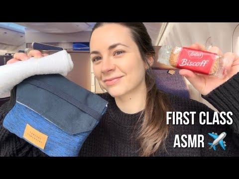 ASMR • First Class Flight Attendant Roleplay 🛩️🍪