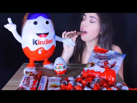 ASMR Kinder Chocolate 🍫 Mukbang Comendo ( Eating sounds)