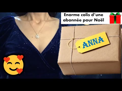 ASMR * Unboxing énorme colis d'une abonnée pour mon Noël