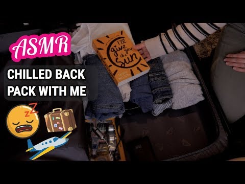 ASMR Pack With Me - Whispers, Tapping, Crinkle & Fabric Sounds