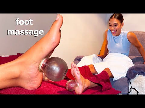 ASMR: Crazy CHINESE FIRE FOOT CUPPING Massage!