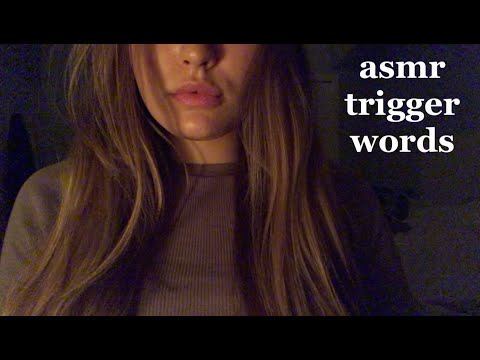 ASMR cupped + close up whispered trigger words