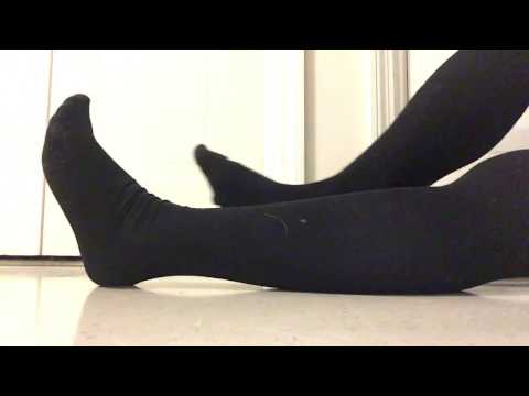 ASMR-Rubbing my Black tights together pt. 2
