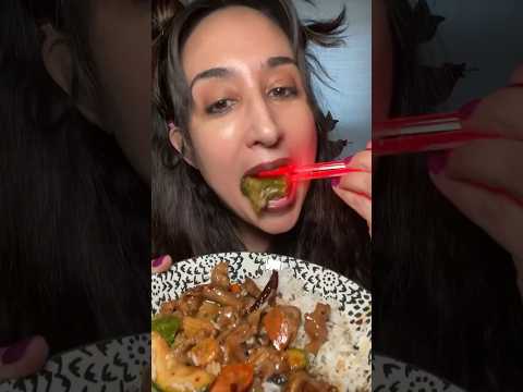 Eating Chinese Food with Light Sabers Chop Sticks ASMR #asmr #shorts #eating