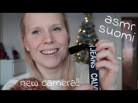 new camera testing✨📷brushing/fabric/tapping sounds ASMR SUOMI