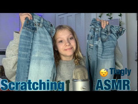 Scratching jeans ASMR👖👕