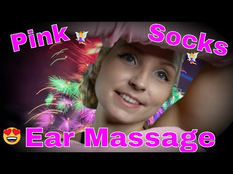 Massaging Your Ear With My Pink Socks | ASMR Network | 4k Ultra HD ASMR