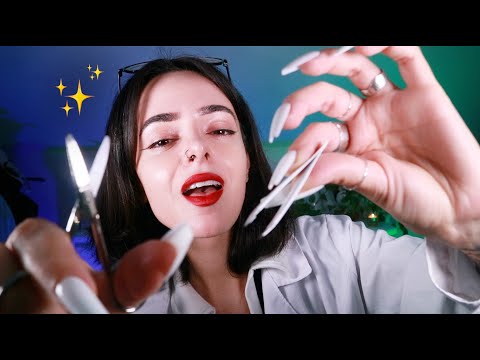 ASMR You Have Something In Your Eye ✨ Gentle, Up Close Personal Attention, Fabric Sounds
