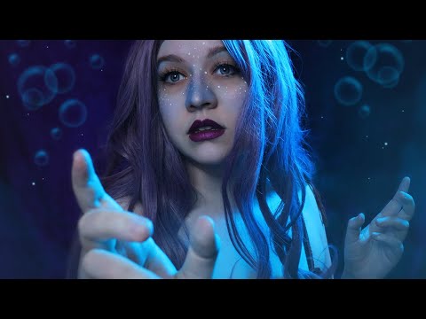 Gentle Mermaid hypnotizes you to sleep [ASMR] (layered sounds, hand movements, waves)