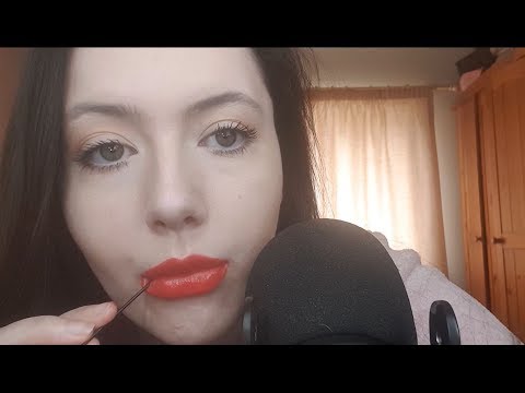 ASMR Nibbling on a Hairclip | Doing Your Eyebrows ROLEPLAY