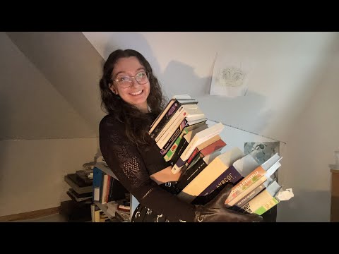 ASMR | Many Books Tapping, Scratching, Gripping, Tracing ft Leather Gloves 📚