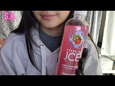 Asmr | Drinking Sparkling Ice Bottle, Burps included!