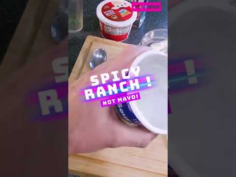 Making EASY Spicy Ranch Sauce - BEST WAY - #shorts