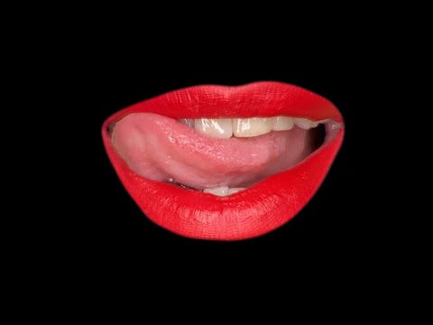 ASMR only talking red lips👄Trigger Words asmr KISS Mouth Sounds👄