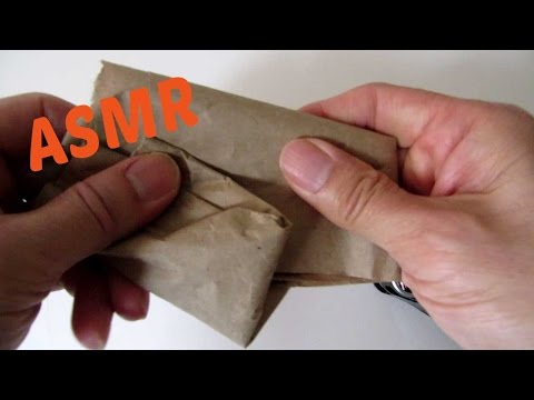 ASMR Folding Paper Plastic Bag Crinkle Sounds - TimeASMR