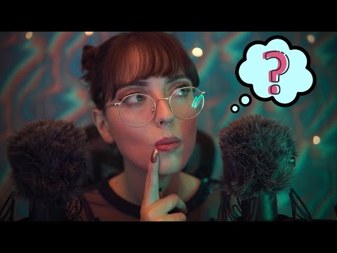 ASMR 20k Q&A with fluffy mic & soft whispers