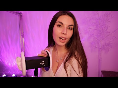 ASMR | 3DIO Brain Melting & Softly Whispering Into Your Ear 🤫