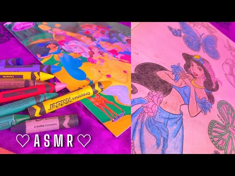 Coloreando con crayolas 🖍 ʚ♡ɞ | Triggers + susurros relajantes | Andrea ASMR