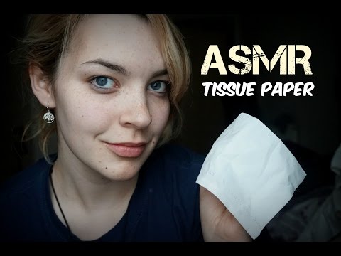 ASMR Tissue Sounds-  Soft Crinkles, Some Whispering