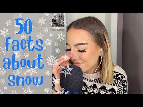 ASMR | 50 facts about snow (soft whispers & cupped whispering)